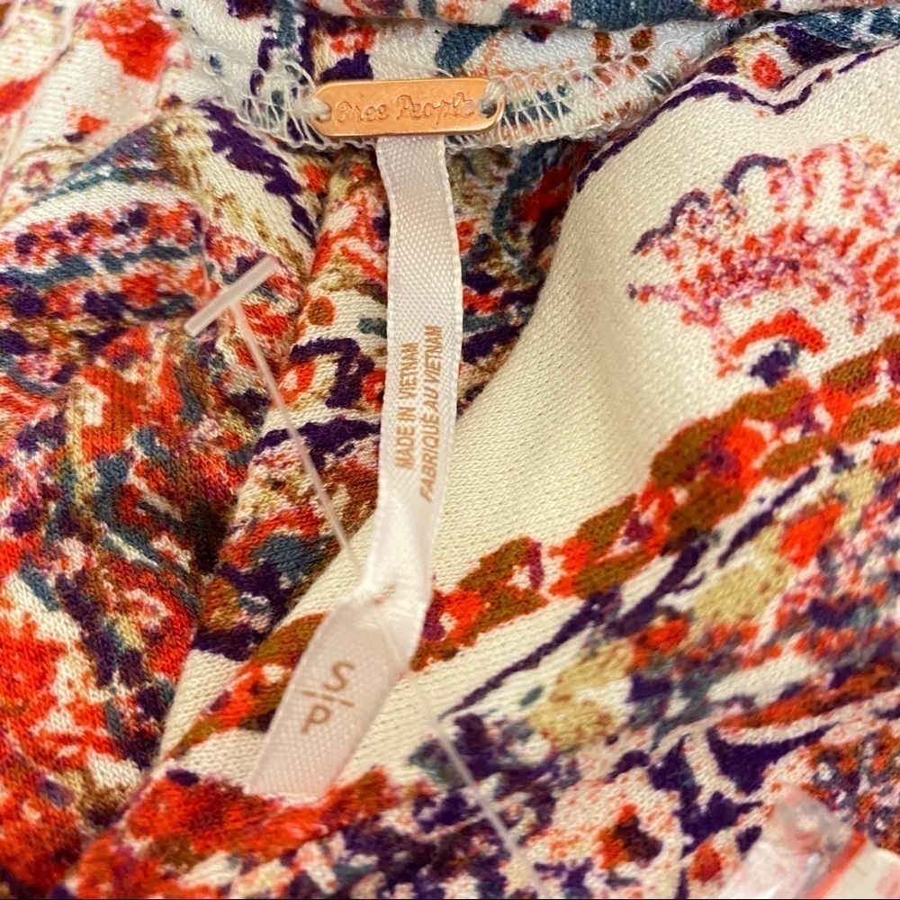 Free People All Dolled Up Paisley Mock‎ Neck Dress - Picture 12 of 14